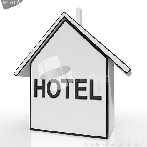 Image of Hotel House Shows Holiday Accommodation And Units