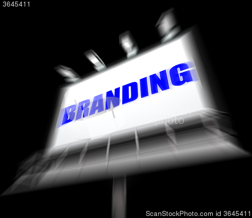 Image of Branding Media Sign Displays Company Brand Labels
