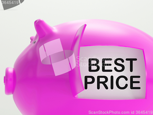 Image of Best Price Piggy Bank Shows Great Savings