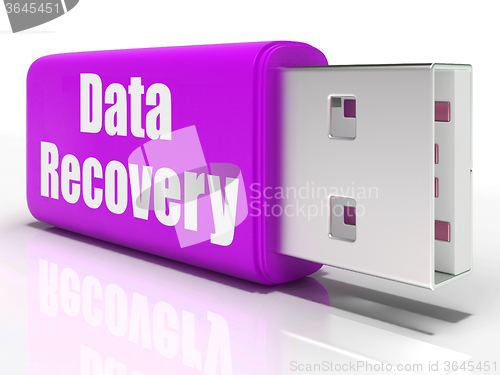 Image of Data Recovery Pen drive Means Convenient Backup Or Data Restorat