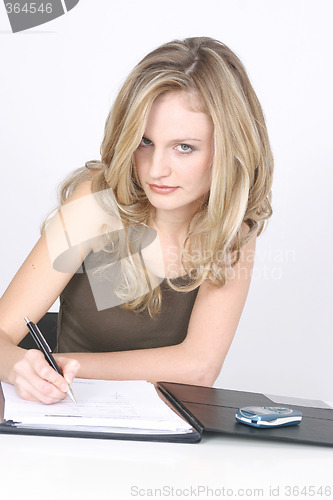 Image of Businesswoman working