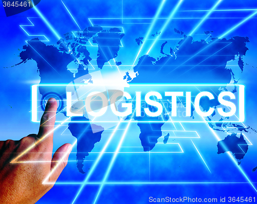 Image of Logistics Map Displays Logistical Coordination and International