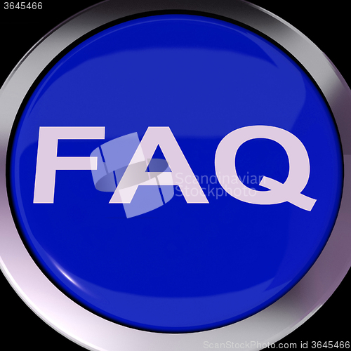 Image of FAQ Button Shows Frequently Asked Question