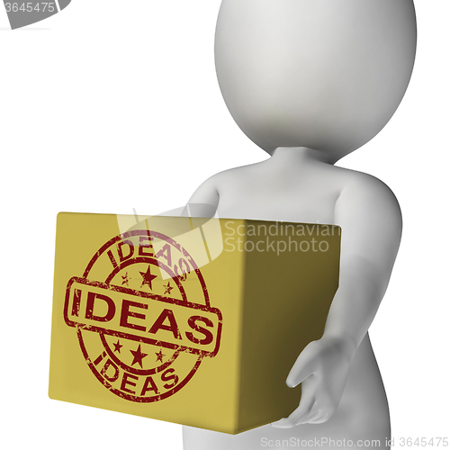 Image of Ideas Box Means Inspire Innovate And Plan