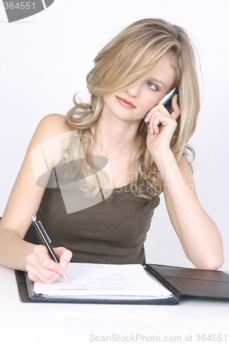 Image of Businesswoman working