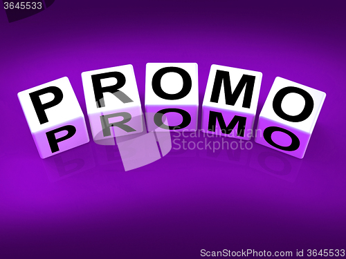 Image of Promo Blocks Show Advertisement and Broadcasting Promotions