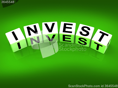 Image of Invest Blocks Refer to Investing Loaning or Endowing