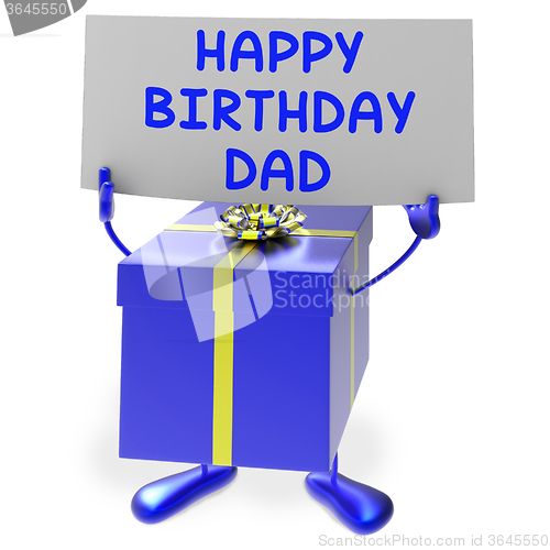 Image of Happy Birthday Dad Means Presents for Father