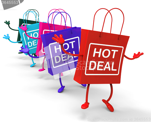 Image of Hot Deal Bag that Shows Sales, Bargains, and Deals