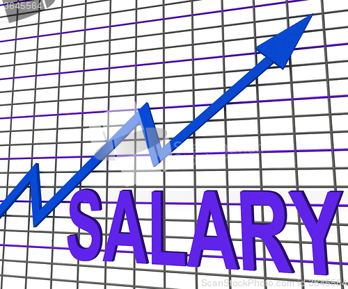 Image of Salary Chart Graph Shows Increase Earn Cash Wealth Revenue