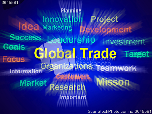 Image of Global Trade Brainstorm Displays Planning For International Comm