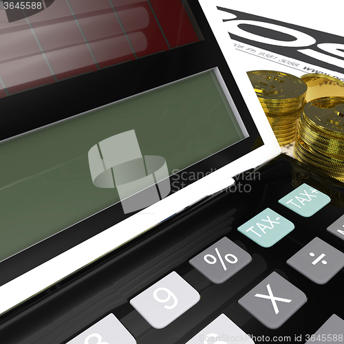 Image of Blank Calculator Means Copyspace And Fill In