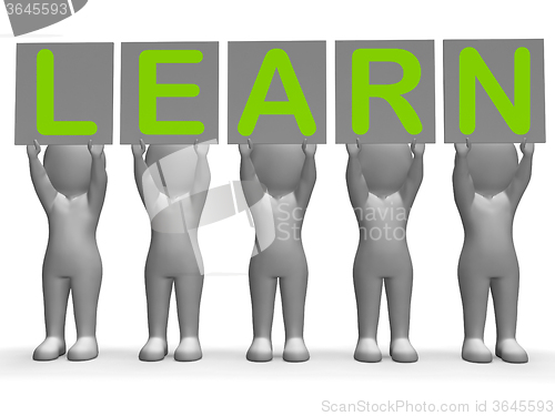 Image of Learn Banners Shows Training Lessons And Education