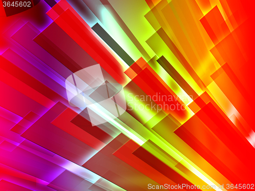 Image of Colourful Bars Background Shows Graphic Design Or Digital Art