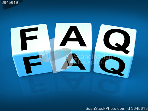 Image of Faq Blocks Indicate Question Answer Information and Advice