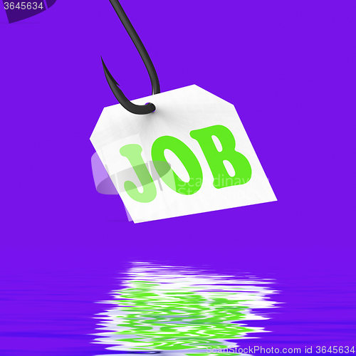Image of Job On Hook Displays Professional Employment Or Occupation