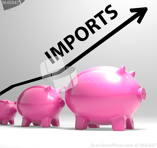 Image of Imports Arrow Shows Buying And Importing International Products