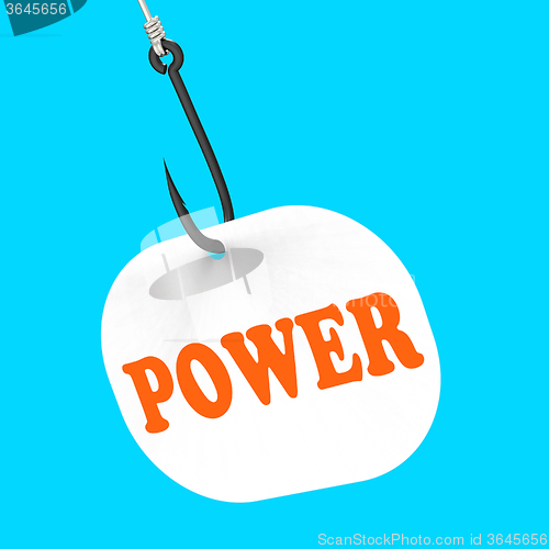 Image of Power On Hook Shows Super Energy And Success