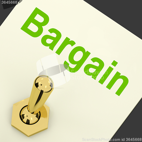 Image of Bargain Switch Shows Discount Promotion Or Markdown