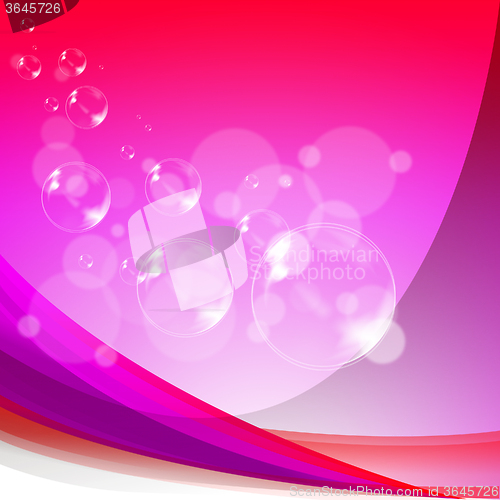 Image of Bubbles Background Means Soapy Sparkles And Joyfulness