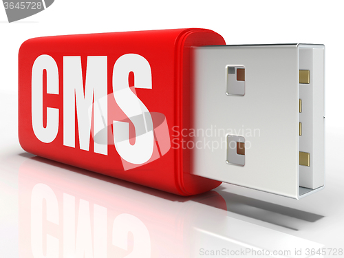 Image of CMS Pen drive Means Content Management System