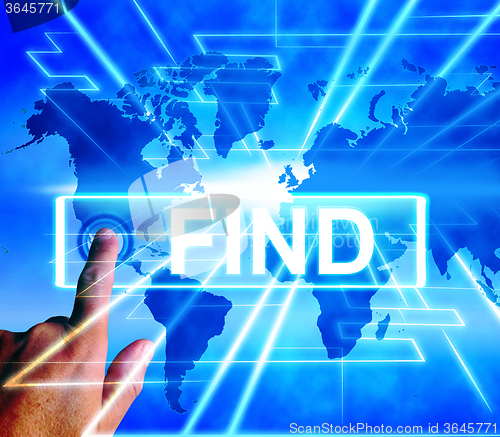 Image of Find Map Displays Internet or Online Discover or Hunt