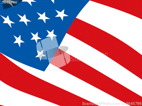 Image of American Flag Background Shows National Independence And Patriot