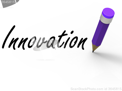 Image of Innovation and Pencil Show Ideas Creativity and Imagination