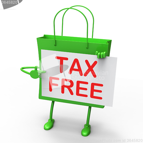 Image of Tax Free Bag Represents Duty Exempt Discounts