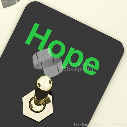 Image of Hope Switch Shows Wishing Hoping Wanting