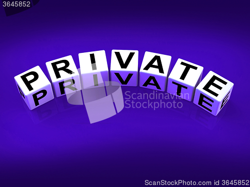 Image of Private Blocks Refer to Confidentiality Exclusively and Privacy