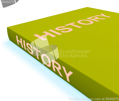 Image of History Book Shows Books About The Past