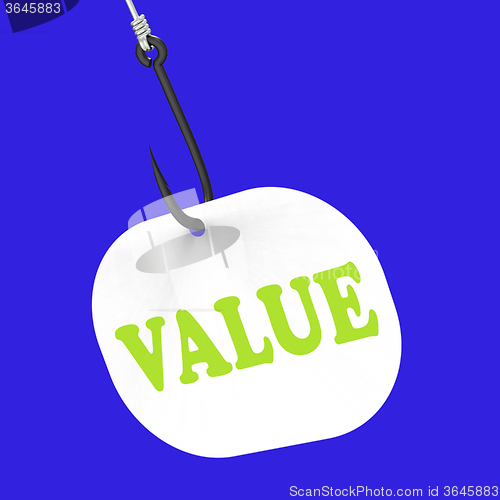 Image of Value On Hook Shows Great Significance Or Importance