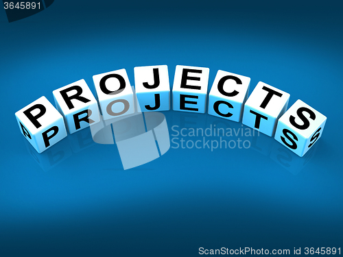 Image of Projects Blocks Represent Ideas activities Tasks and Enterprises