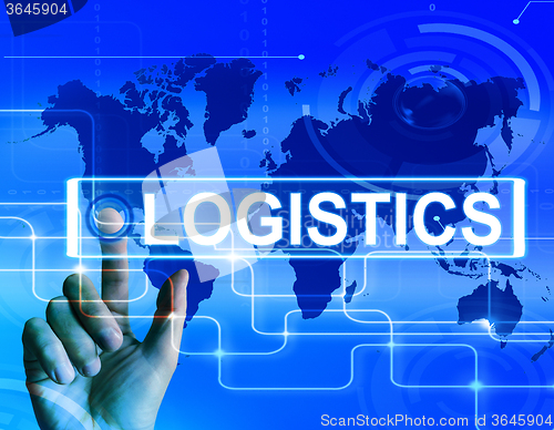 Image of Logistics Map Displays Logistical Strategies and International P