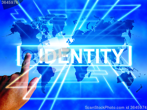 Image of Identity Map Displays Internet or International Identification o