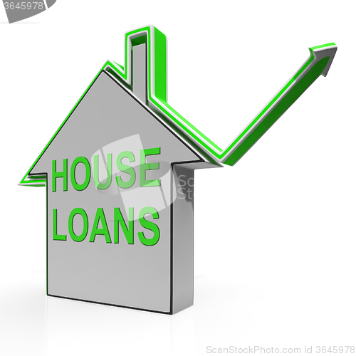 Image of House Loans Home Means Borrowing And Mortgage