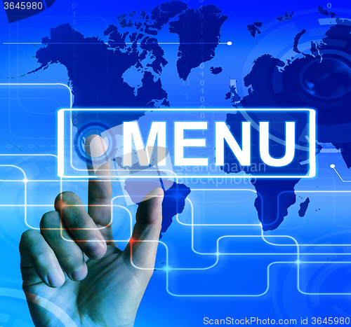 Image of Menu Map Displays International Choices and Options