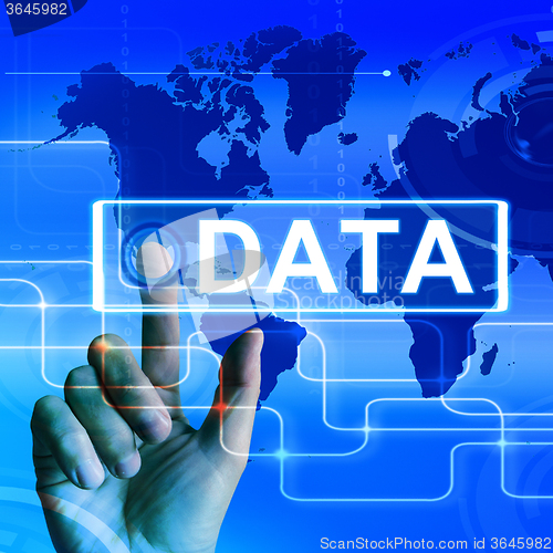 Image of Data Map Displays an International or Worldwide Database