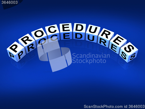 Image of Procedures Blocks Represent Strategic Process and Steps