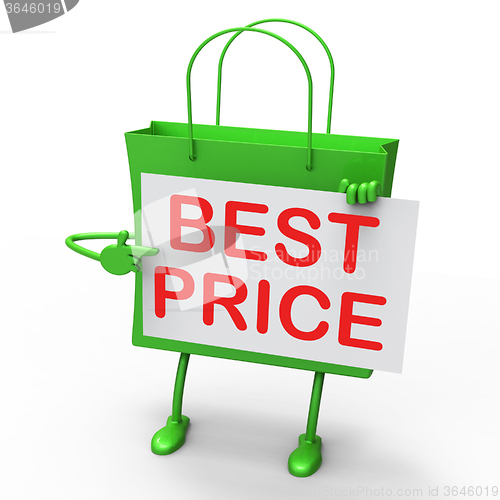 Image of Best Price Bag Represents Bargains and Discounts