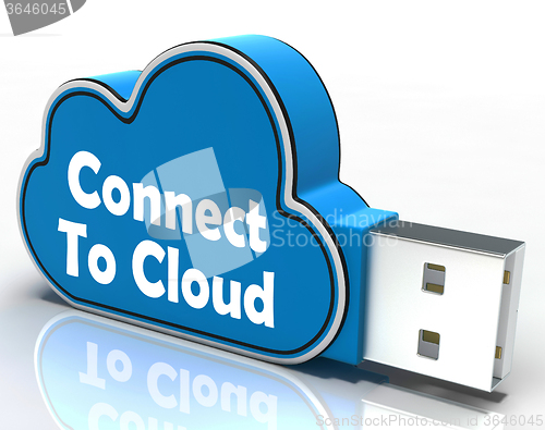 Image of Connect To Cloud Pen drive Means Connection Support