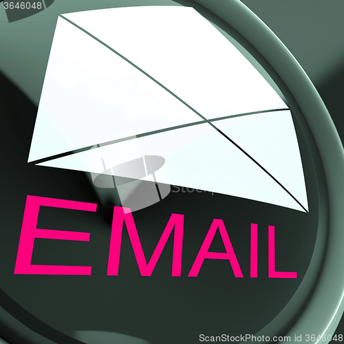 Image of Email Envelope Shows Sending And Receiving Web Messages