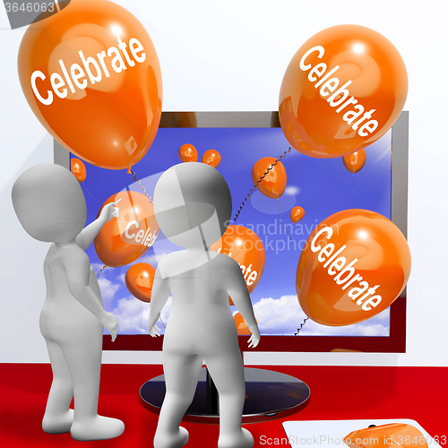 Image of Celebrate Balloons Mean Parties and Celebrations Online