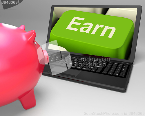 Image of Earn Key Shows Web Income Profit And Revenue