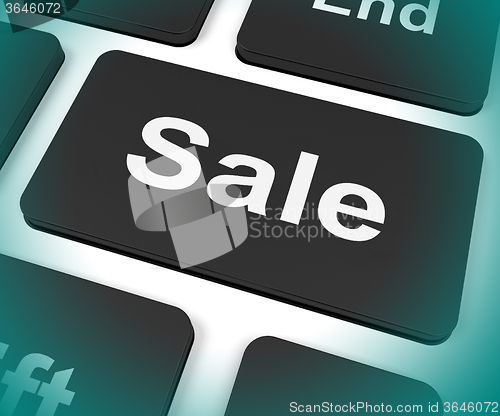 Image of Sales Key Shows Promotions And Deals