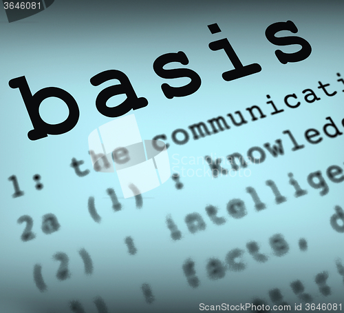Image of Basis Definition Means Principles And Essential Ideas