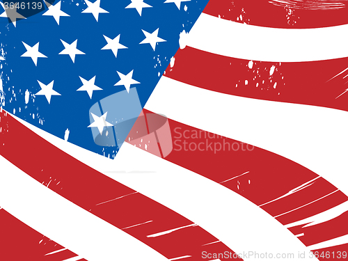 Image of American Flag Background Means Freedom Government And Military
