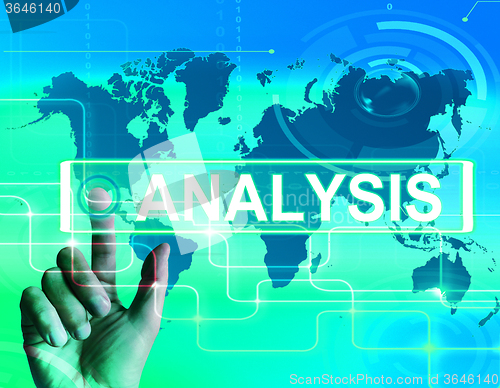 Image of Analysis Map Displays Internet or International Data Analyzing