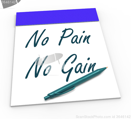 Image of No Pain No Gain Means Toil And Achievements